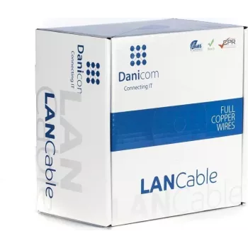 Cavo di installazione di rete DSIT DANICOM CAT6A S/FTP 100m LSZH Fca bulk
