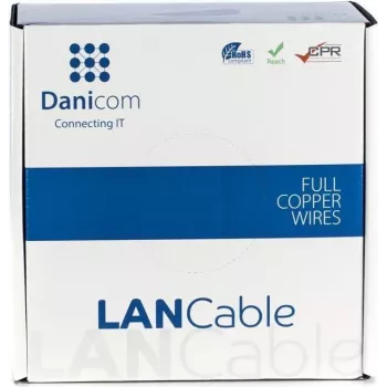 Cavo di installazione di rete DSIT DANICOM CAT6A S/FTP 100m LSZH Fca bulk