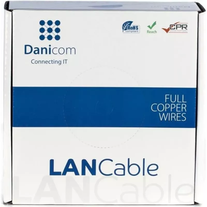 Cavo di installazione di rete DSIT DANICOM CAT6A S/FTP 50m LSZH Fca