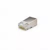 Connettore di rete DSIT FTP RJ45 CAT5e per conduttori flessibili e massicci - confezione da 10