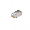 Connettore di rete DSIT FTP RJ45 CAT6 per cavi a conduttore massiccio - confezione da 10