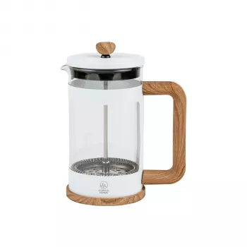 Caffettiera e teiera French press Leopold Vienna Franca, 600 ml, bianco