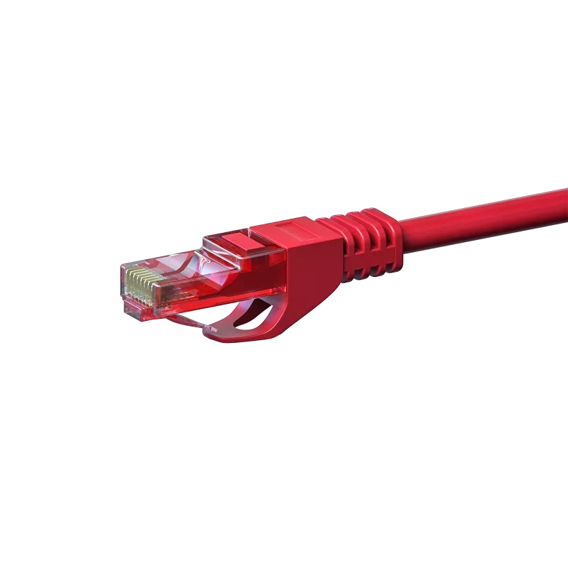 DSIT CAT6 cavo di rete 100% rame - U/UTP - 3 metri - rosso (DC-65-030)