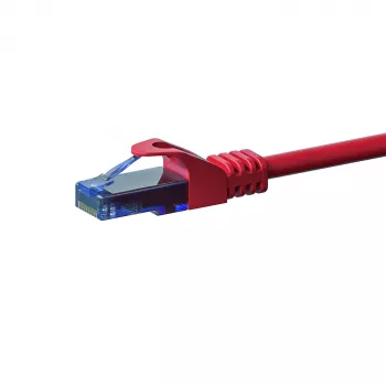 DSIT CAT6a U/UTP 100% rame cavo patch, 20 m, rosso, connettore maschio RJ45 su maschio, 10 Gbit/s, 500 MHz