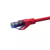 DSIT CAT6a U/UTP 100% rame cavo patch, 20 m, rosso, connettore maschio RJ45 su maschio, 10 Gbit/s, 500 MHz