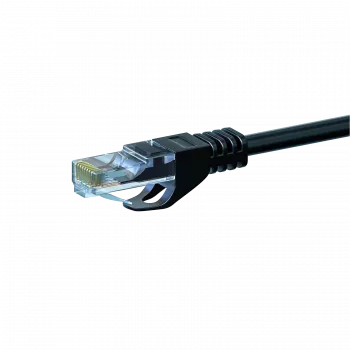 DSIT CAT 6 U/UTP Cavo patch di rete, 1m, nero, CCA, RJ45