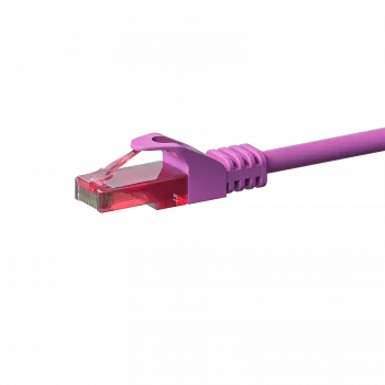 DSIT CAT6 Cavo di rete, U/UTP, 0,15 m, rosa, 100% rame (DC-69-001)