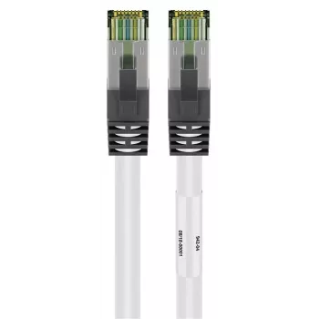 DSIT CAT 8 S/FTP PiMF Cavo di rete RJ45, bianco, 5m