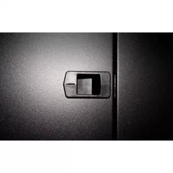 DSIT Armadio rack a parete 18U con porta in metallo, 600x450x900 mm, nero