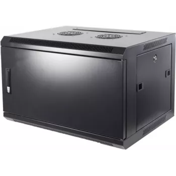 DSIT DS6406M Armadio server a parete 6U con porta in metallo, 600x450x367 mm, nero
