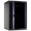 DSIT Armadio server a parete 27U con porta in vetro, 600x600x1300 mm, nero