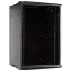 DSIT Armadio server a parete 27U con porta in vetro, 600x600x1300 mm, nero