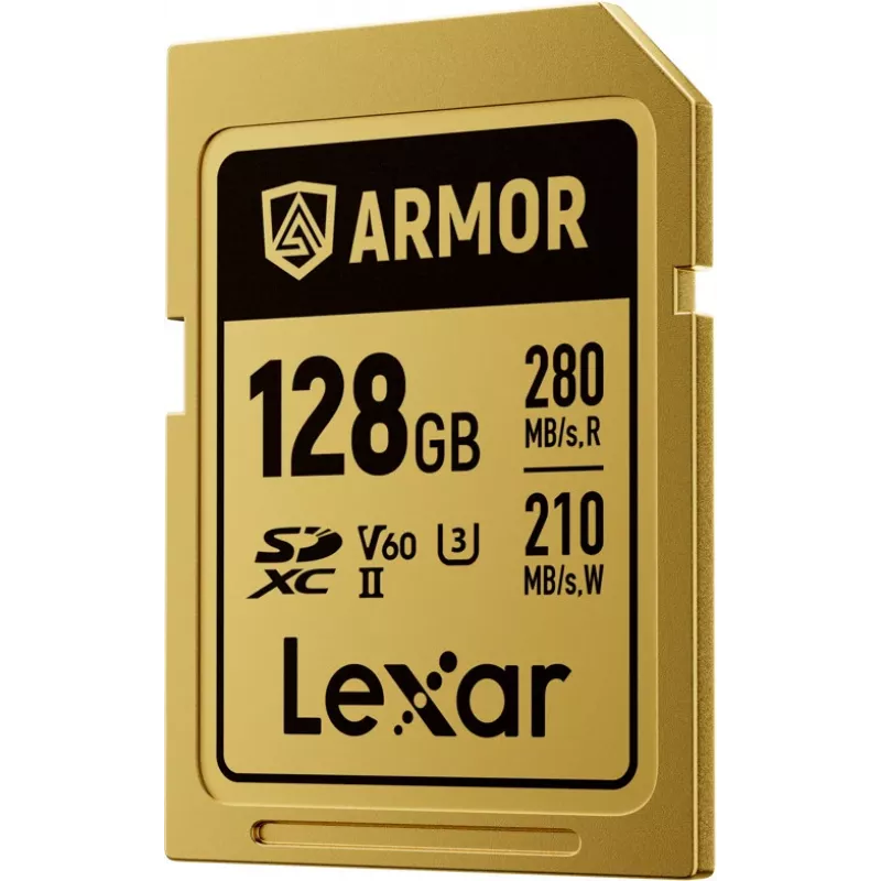 Lexar Professional ARMOR GOLD 128GB SDXC UHS-II V60 scheda di memoria (LSDAMGL128G-RNNNG)