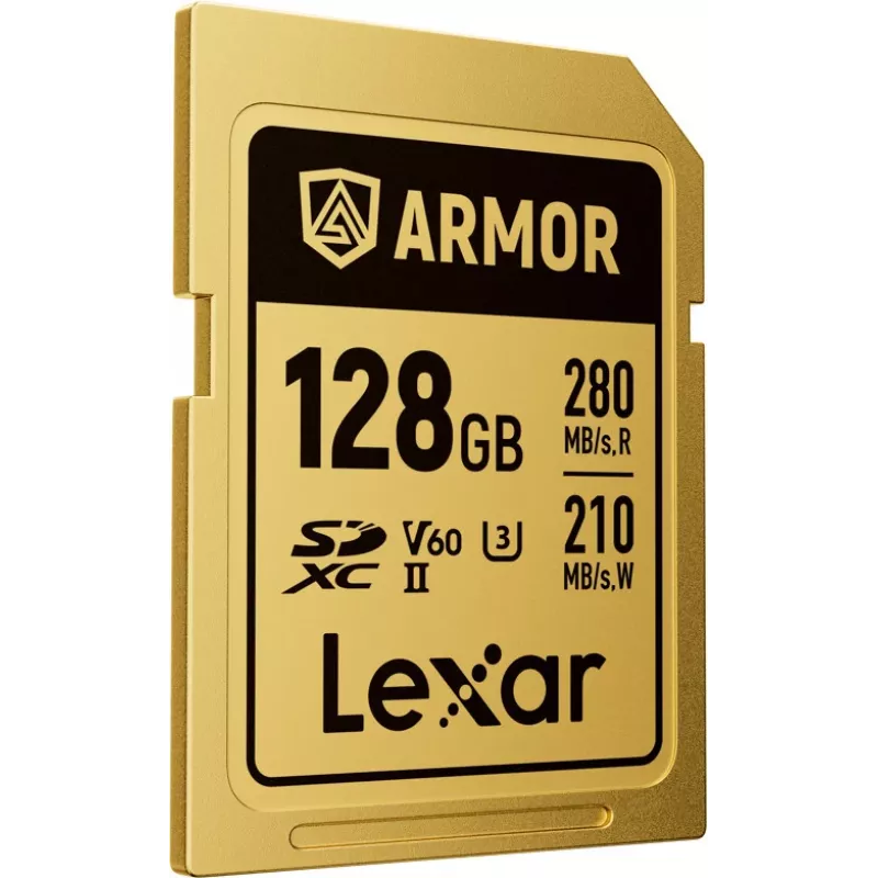 Lexar Professional ARMOR GOLD 128GB SDXC UHS-II V60 scheda di memoria (LSDAMGL128G-RNNNG)