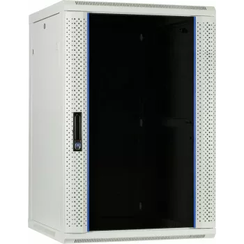 DSIT Armadio server a parete 22U con porta in vetro, 600x600x1100 mm, bianco