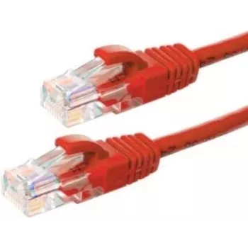 DSIT CAT5e U/UTP Cavo patch di rete, 3m, rosso, 100% rame (DC-55-030)
