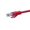DSIT CAT5e U/UTP Cavo patch di rete, 3m, rosso, 100% rame (DC-55-030)