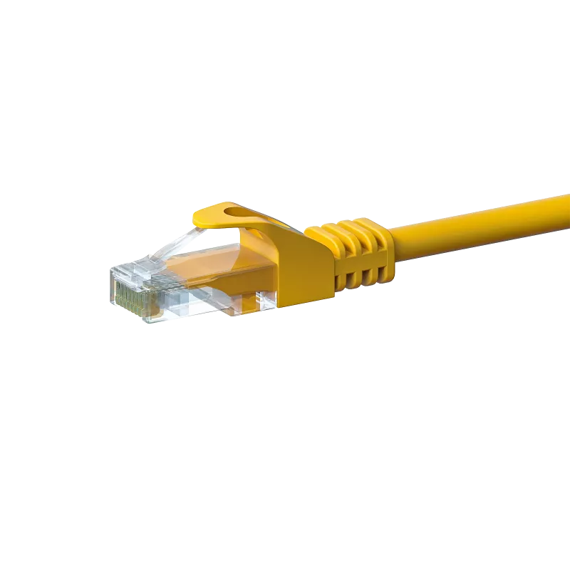 Cavo patch di rete DSIT CAT5e U/UTP, 7m, giallo, 100% rame, RJ45, Gigabit Ethernet