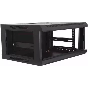 DSIT DS6604 case server da parete 4U con porta in vetro, 600x600x280 mm, nero