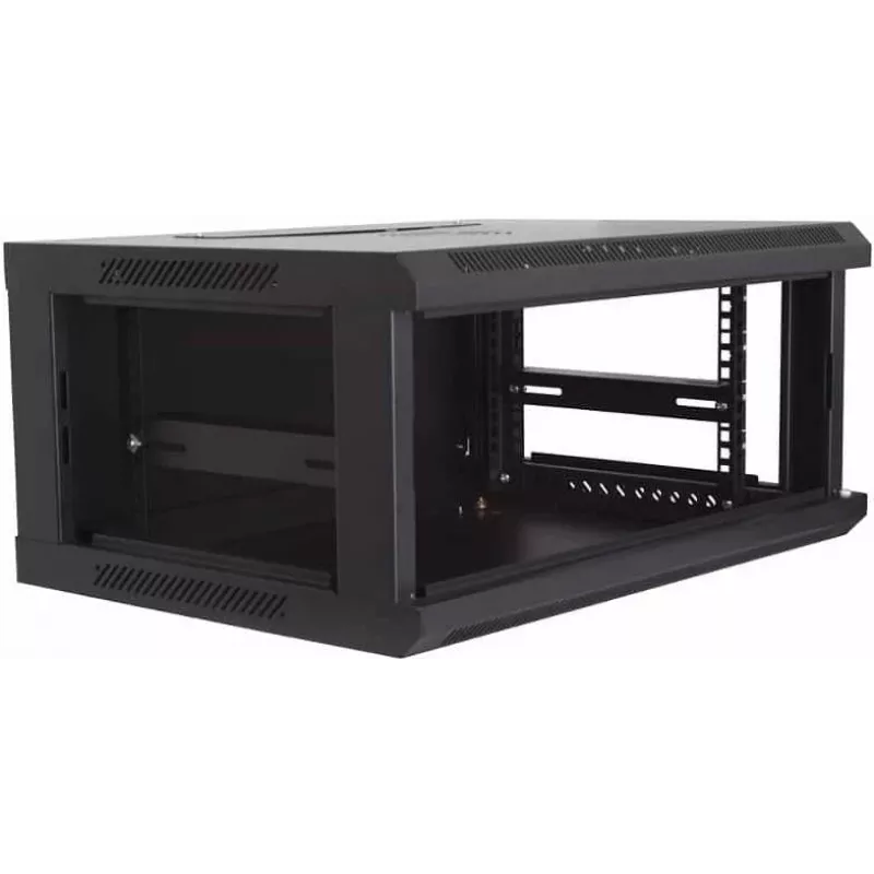 DSIT DS6604 case server da parete 4U con porta in vetro, 600x600x280 mm, nero
