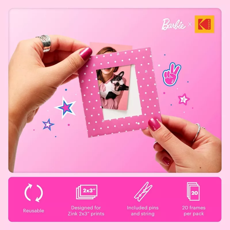 Kodak x Barbie cornice in carta per foto 2x3