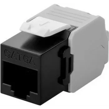 DS-IT connettore di rete keystone CAT6a UTP - senza attrezzi - nero (DS-KC-UTP6A-TL-1)