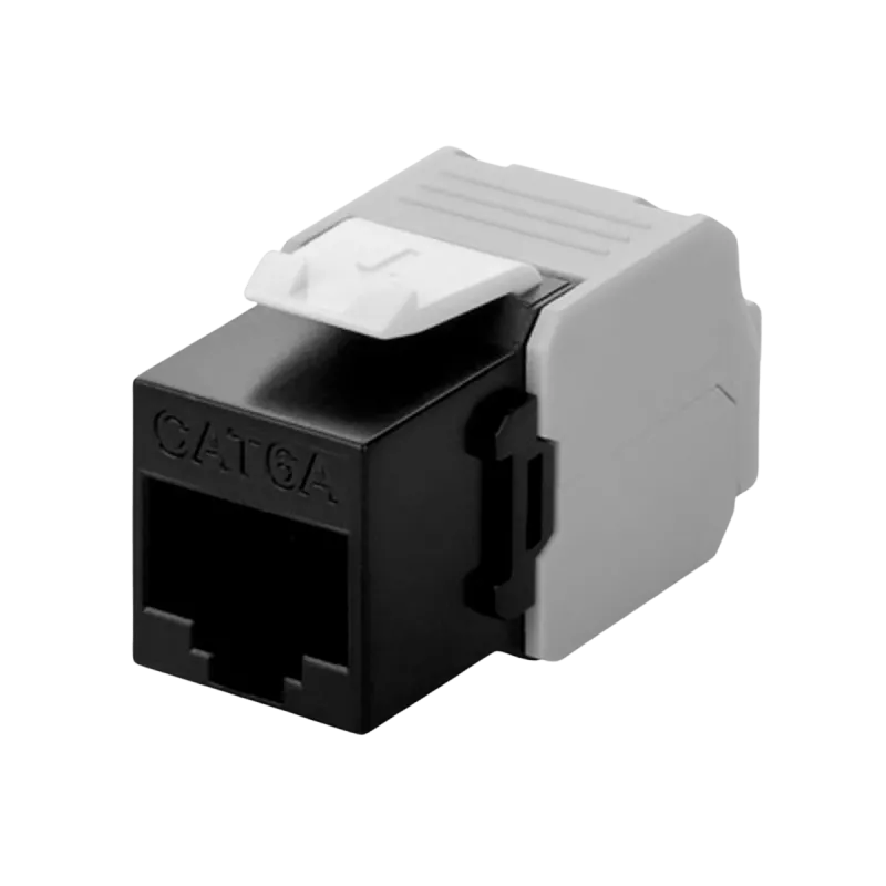 DS-IT connettore di rete keystone CAT6a UTP - senza attrezzi - nero (DS-KC-UTP6A-TL-1)
