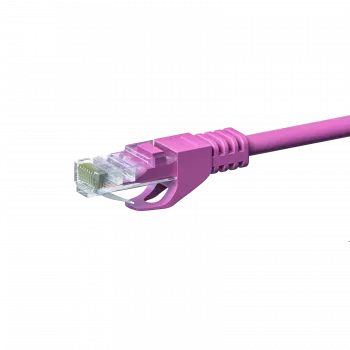 Cavo patch di rete DSIT CAT 5e U/UTP 0,50 m rosa CCA