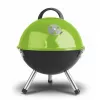FIELDMANN FZG 1000G grill a carbone, 44 cm griglia cromata, corpo in acciaio smaltato, treppiede, raccoglicenere rimovibile, nero