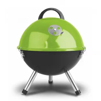 FIELDMANN FZG 1000G grill a carbone, 44 cm griglia cromata, corpo in acciaio smaltato, treppiede, raccoglicenere rimovibile, nero