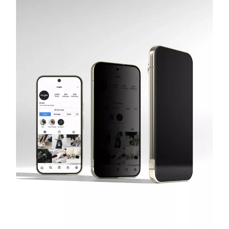 Ringke Easy Slide Privacy vetro temperato protezione display confezione da 2 per Google Pixel 9 Pro / 10 Pro / 11 Pro