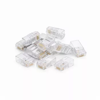 DSIT CAT5e UTP connettore maschio RJ45 per conduttori flessibili e massicci, confezione da 10