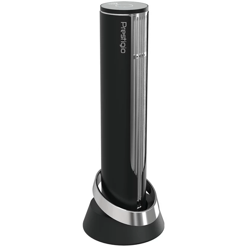 Prestigio Maggiore apribottiglie automatico per vino, nero/argento (PWO104SL)