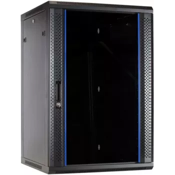 Armadio server a parete DSIT 22U con porta in vetro 600x600x1100mm (DS6622-WAND)