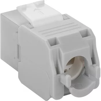 Presa di rete keystone DS-IT CAT6a UTP - senza attrezzi - grigio (DS-KC-UTP6A-TL-2)
