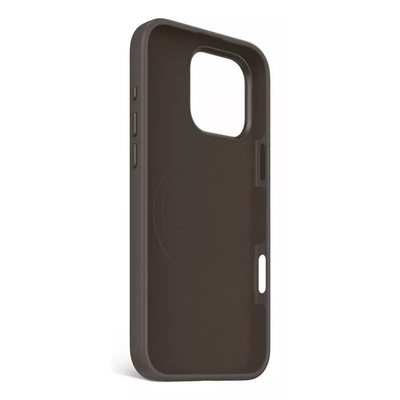 DECODED Custodia in silicone antibatterica per iPhone 16 Pro Max MagSafe nero