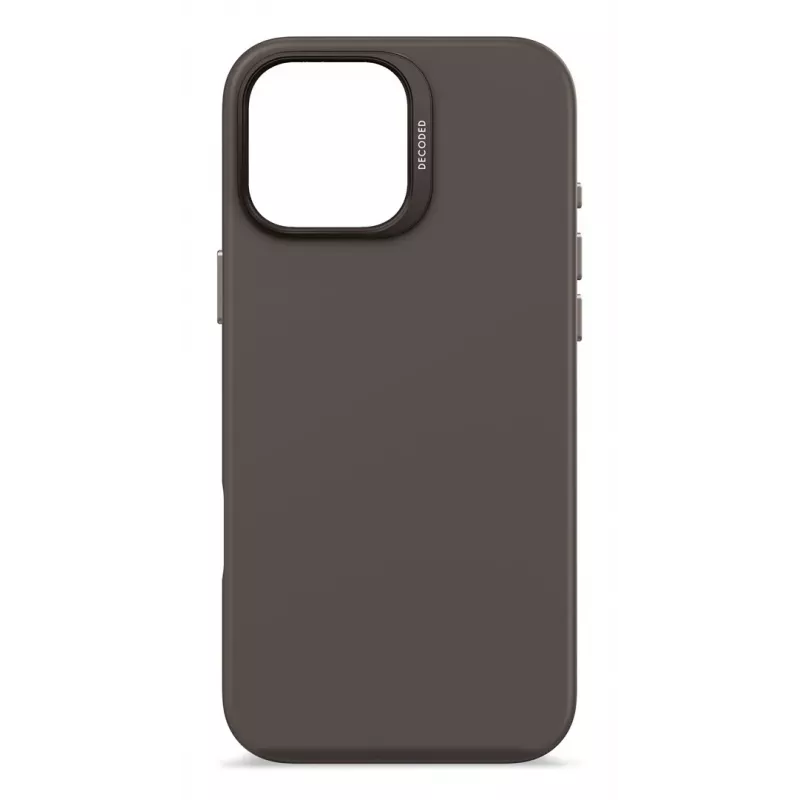 DECODED Custodia in silicone antibatterica per iPhone 16 Pro Max MagSafe nero