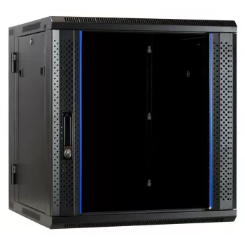 DSIT DS6612-DOUBLE Armadio rack a parete reversibile con porta in vetro, 600 mm di larghezza