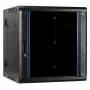 Armadio server reversibile a parete DSIT DS6612-DOUBLE con porta in vetro, larghezza 600 mm