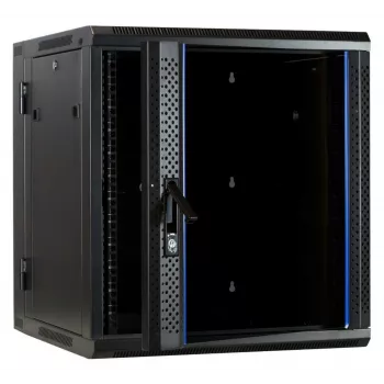 DSIT DS6612-DOUBLE Armadio rack a parete reversibile con porta in vetro, 600 mm di larghezza