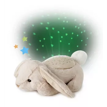Cloud b Twilight Buddies Coniglio plush luce notturna proiettore beige