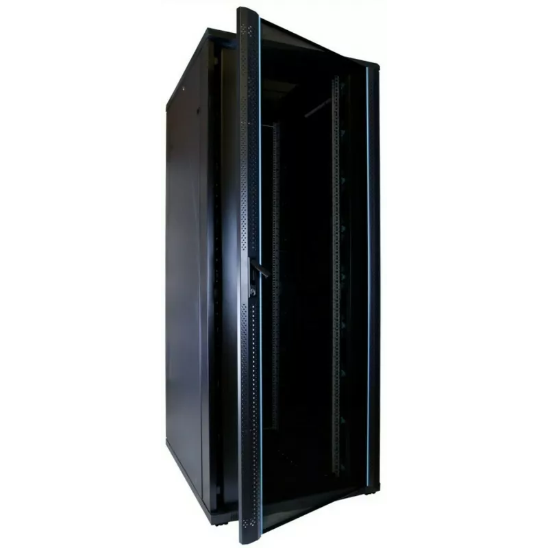 DSIT DS8042 Armadio rack server 42U 19 pollici con porta in vetro temperato, 800x1000mm, nero