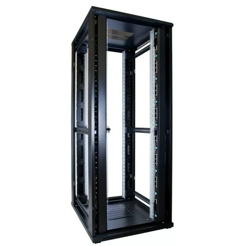 DSIT DS8042 Armadio rack server 42U 19 pollici con porta in vetro temperato, 800x1000mm, nero
