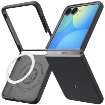 SPIGEN Nano Pop custodia MagSafe per Samsung Galaxy Z Flip8 - Black Sesame