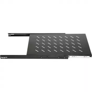 DSIT DS-UH80 Ripiano scorrevole per rack 1U, portata 18 kg, profondità 640 mm, nero
