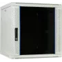 DSIT Armadio server a parete 12U con porta in vetro, bianco, 600x600x635 mm