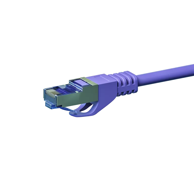 DSIT cavo di rete CAT 6a LSOH - S/FTP - 7,50 m - viola (DC-6A8-075)