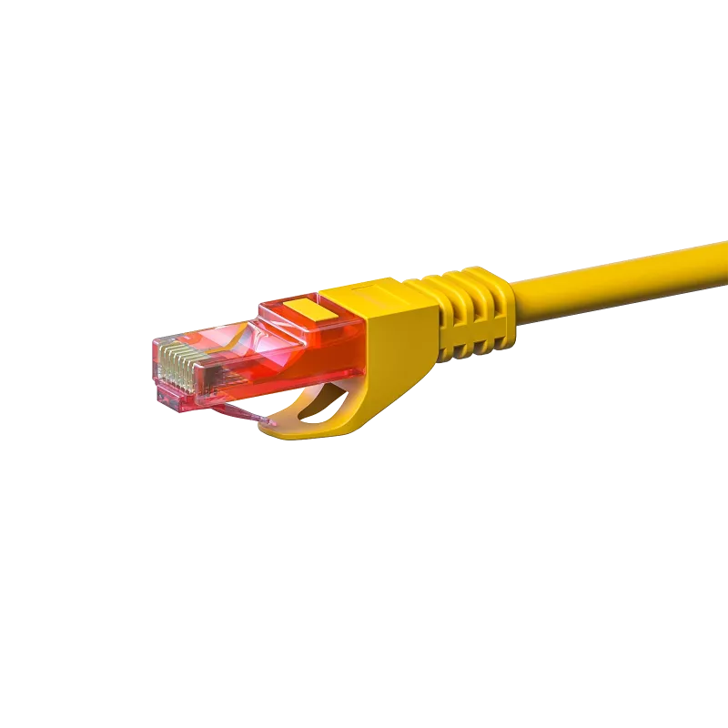 DSIT CAT6 cavo di rete, U/UTP, 50 m, giallo, 100% rame (DC-67-500)