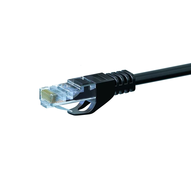 DSIT CAT 5e cavo patch di rete U/UTP, 0,25 m, nero, CCA, RJ45, Gigabit Ethernet