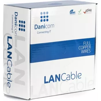 DSIT DANICOM CAT6 UTP 100m cavo conduttore massiccio - LSZH (Dca)